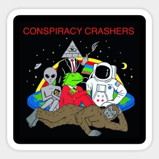 Conspiracy Crasher Sticker